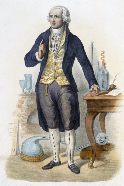 Antoine Laurent de Lavoisier - in "Le Plutarque francais" ed. Mennechet, Paris by Unknown artist