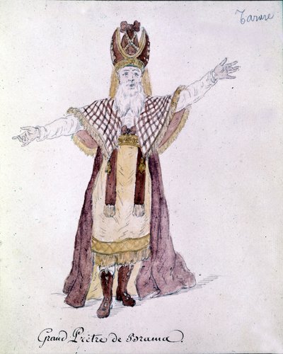 Antonio Salieri (1750 - 1825), a character of the opera Tarare represented in Paris in June 1787. by Unknown artist