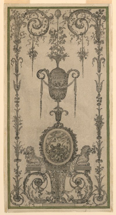 Arabesque Design for a Panel by Unknown artist
