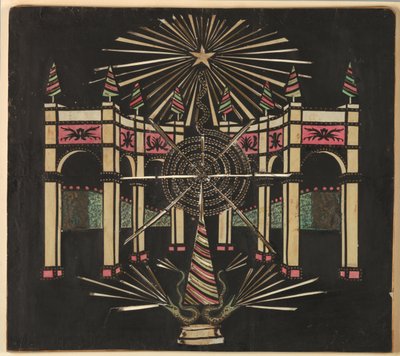 Arcade with Serpents and Fireworks by Unknown artist