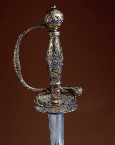 Armory and silverware: Guard of silver gold of the 18th century. Paris, Decorative Arts by Unknown artist