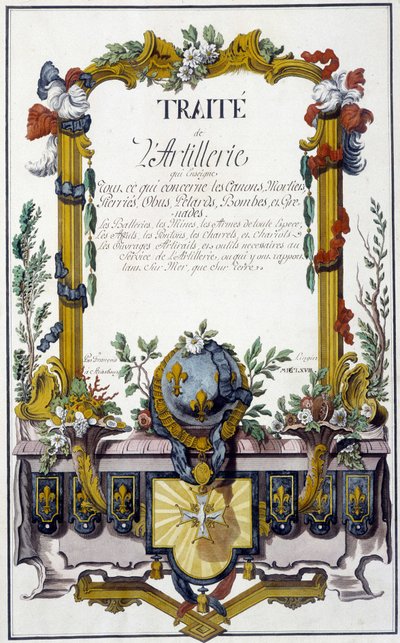 Artillery Treaty - Frontispiece of the Artillery Treaty, by François Lingier, Strasbourg by Unknown artist
