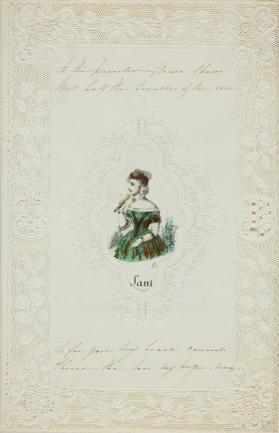 As the Painted Flower Shows (valentine) by Unknown artist
