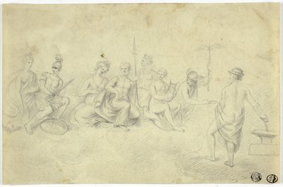 Assembly of Gods and Goddesses on Mount Olympus by Unknown artist