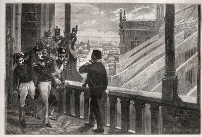 Attacks on Louis-Philippe I - The conspiracy of the Towers of Notre-Dame on January 4 by Unknown artist