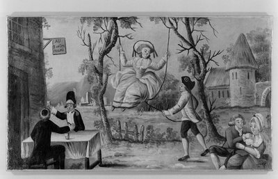 "To the three united orders". Wine merchant sign. Paris by Unknown artist