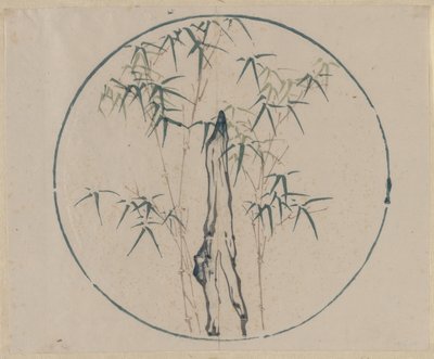 Bamboo and Rock by Unknown artist