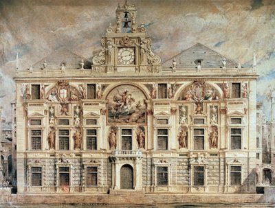 Bank of San Giorgio in Genoa, Italy by Unknown artist