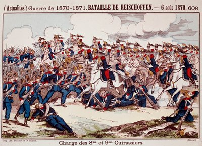 Battle of Worth, on 6 August 1870 in the Opening Stages of the Franco-Prussian War (Engraving) by Unknown artist