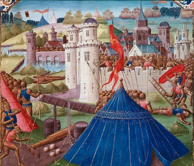 Battle scene at Carthage by Unknown artist