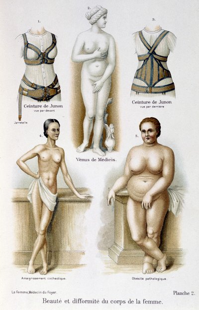 Beauty and deformity of the woman