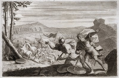 Bible of Royaumont, Old Testament: Defeat of Saul. Saul