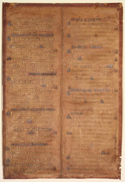 Bifolium Excised from a Carolingian Gradual by Unknown artist