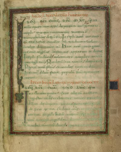 Bifolium from a Gospel Lectionary (fols. 5 and 12) by Unknown artist