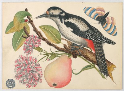 Bird, Butterfly, and Pear by Unknown artist