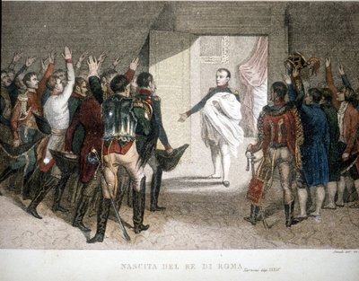 Birth of the King of Rome: Napoleon II (Francis Charles Joseph Napoleon Bonaparte), son of Emperor Napoleon I (1769-1821). 1811-1832. by Unknown artist