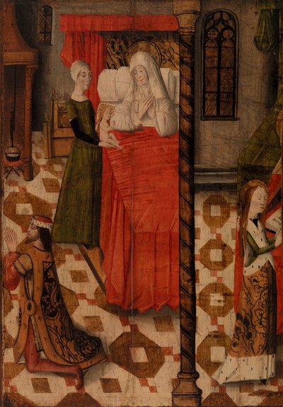 Birth of the Virgin, a Male Donor, and the Education of the Virgin by Unknown artist