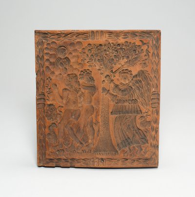 Biscuit Mold: Adam and Eve Expelled from the Gates of Eden by Unknown artist