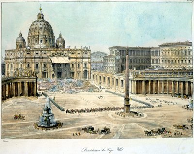 Blessing of the Pope from St. Peter of Rome, c. 1820 by Unknown artist