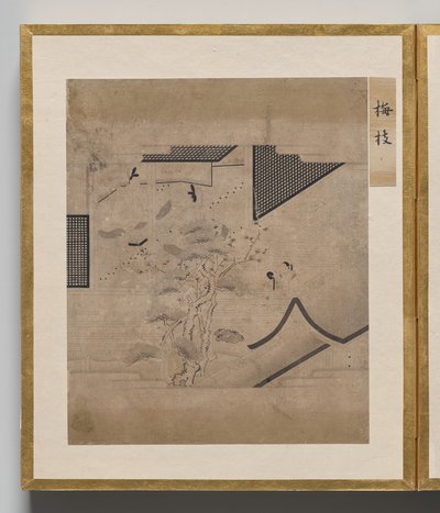 Branch of Plum from Album of Illustrations for the Tale of Genji by Unknown artist