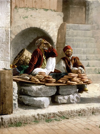Bread Vendors in Jerusalem by Unknown artist