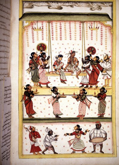Bridal feast Page from the manuscript 