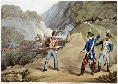 British soldier captured two French officers at the Battle of the Pyrenes - in 