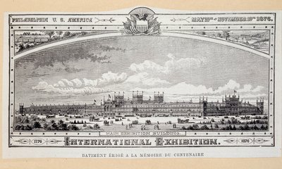 Building erected in the memory of the centenary (1776-1876) at the Philadelphia International Exhibition by Unknown artist