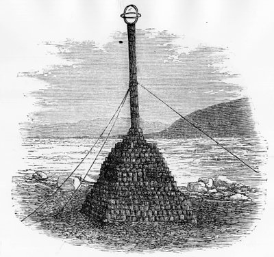 Cairn and Mailbox at the North Pole - Georges S. Nares, 