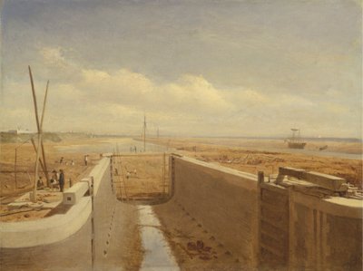 Canal under Construction, Possibly the Bude Canal by Unknown artist