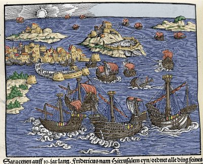 Capture of Jerusalem by Saracen Armies in February 638, in 