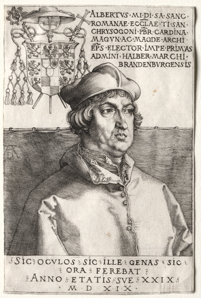 Cardinal Albrecht of Brandenburg - The Small Plate by Unknown artist