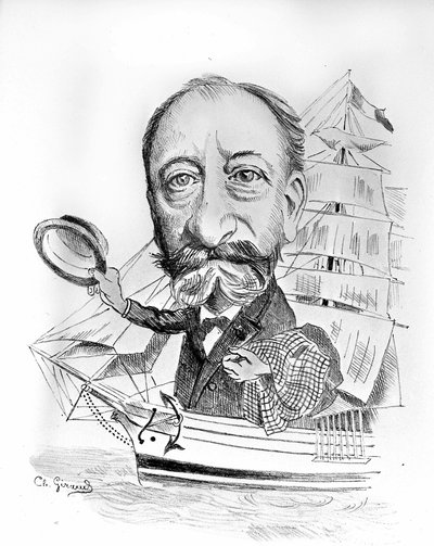 Cartoon on Camille Saint-Saens (1835-1921), French composer by Unknown artist