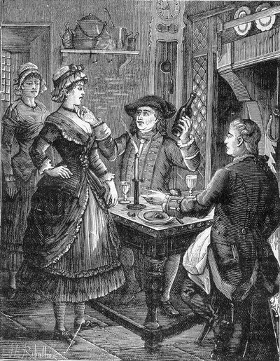 Cartridge, King of Bandits. Jeanneton and Venus. Engraving by Jules de Grandpré. Popular Novel from the End of the 19th Century by Unknown artist