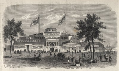 Castle Garden Immigration Centre Depot - Castle Garden emigrant depot - New York State - Emigration Commission Establishment - Engraving in 