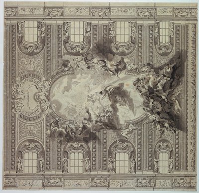 Ceiling of the Church of the Gesù, Rome, Italy by Unknown artist
