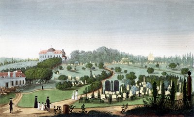 Cemetery of Père Lachaise, circa 1820 - in 
