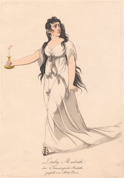 Characters from a German Production of Macbeth (one of six etchings) by Unknown artist