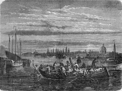 Charles Dallery has his steamboat scraped to Helice (In 