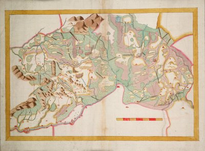 Chart of Leix and Offaly, Ireland, c.1590 by Unknown artist