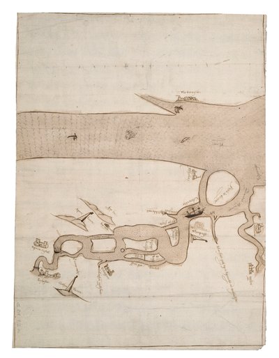 Chart of River Medway and Part of the Thames: No.24 Sheerness, c.1590 by Unknown artist