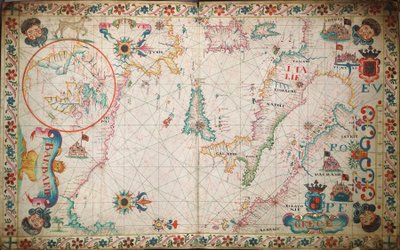 Chart of southern Mediterranean and Adriatic by Unknown artist