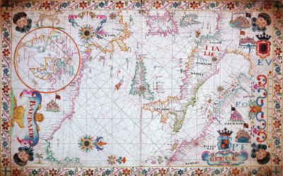 Chart of the Mediterranean, Showing Italy and the North African Coast by Unknown artist