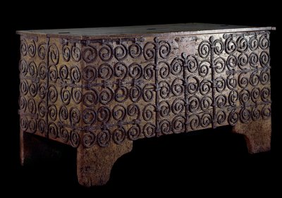Chest in Wrought Iron and Wood by Unknown artist