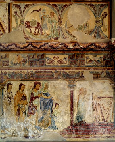 Childhood of the Virgin (after the frescoes of the 12th and 13th century of the church of old Pouzauges in Vendee) by Unknown artist