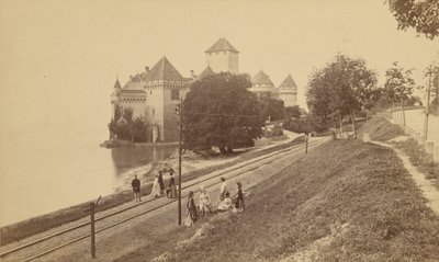 Chillon Castle on Lake Geneva by Unknown artist