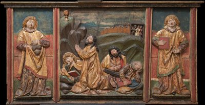 Christ on the Mount of Olives with Three Apostles; Saints Stephen and Lawrence by Unknown artist