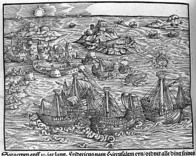 Clashes Between Saracens (Engraving by Johann Stumpff) by Unknown artist