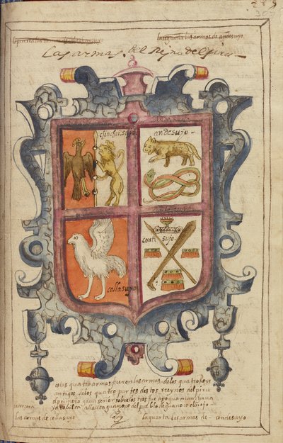 Coat of Arms of the Kingdom of Peru by Unknown artist