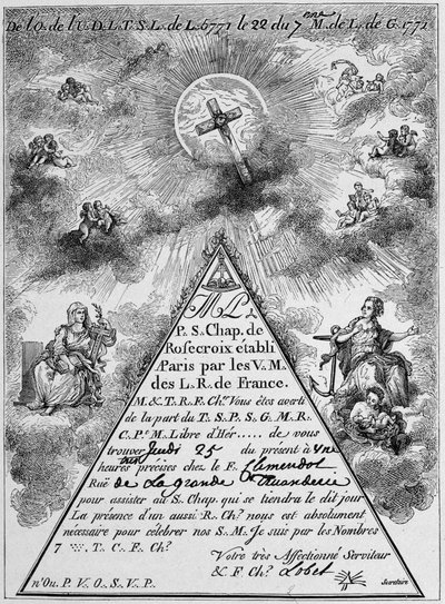 Convocation of a rose-cross (facsimile) - France by Unknown artist